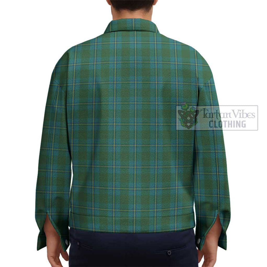 Irvine of Bonshaw Tartan Unisex Lapel Cotton Jacket - Tartan Vibes Clothing