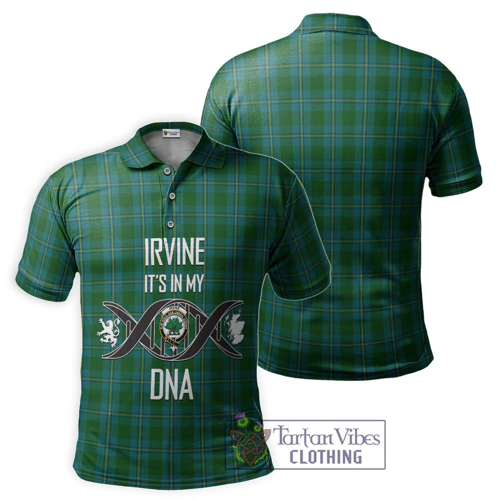 Irvine of Bonshaw Tartan Polo Shirt with Family Crest DNA In Me Style - Tartanvibesclothing Shop