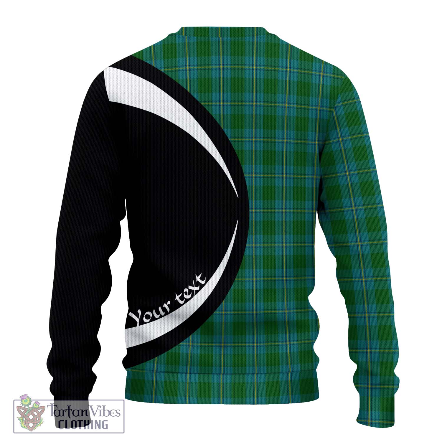 Irvine of Bonshaw Tartan Ugly Sweater with Family Crest Circle Style - Tartan Vibes Clothing