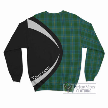 Irvine of Bonshaw Tartan Sweatshirt with Family Crest Circle Style