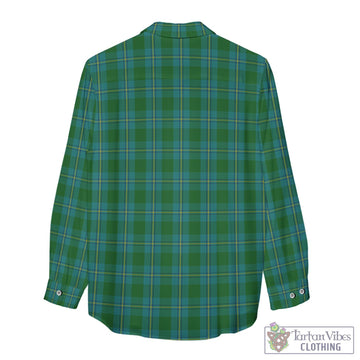 Irvine of Bonshaw Tartan Women's Casual Shirt with Family Crest