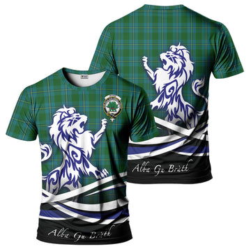 Irvine of Bonshaw Tartan T-Shirt with Alba Gu Brath Regal Lion Emblem