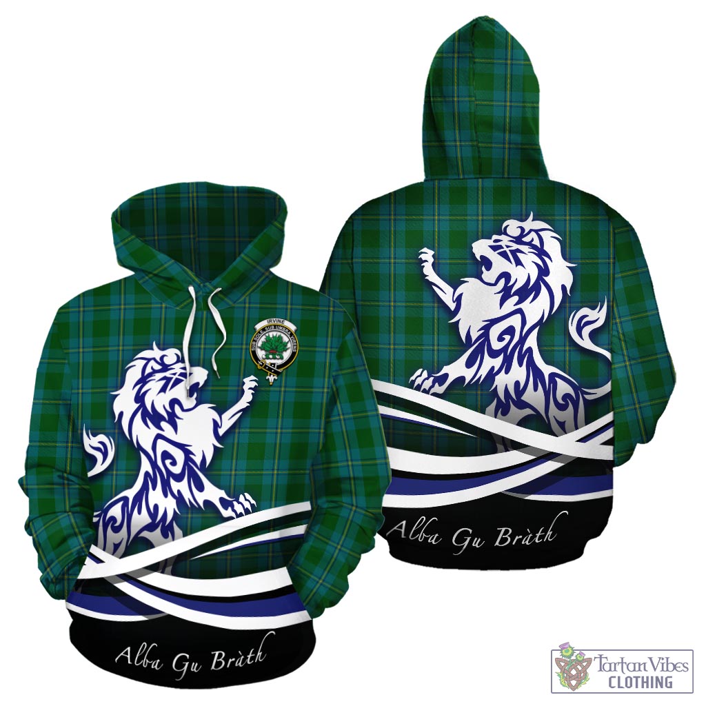 irvine-of-bonshaw-tartan-hoodie-with-alba-gu-brath-regal-lion-emblem