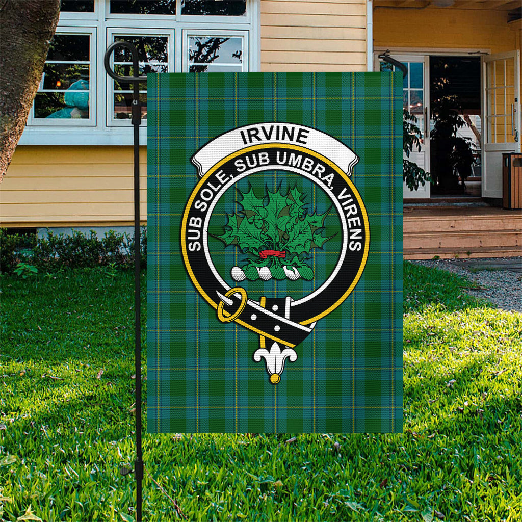 Irvine of Bonshaw Tartan Flag with Family Crest - Tartan Vibes Clothing