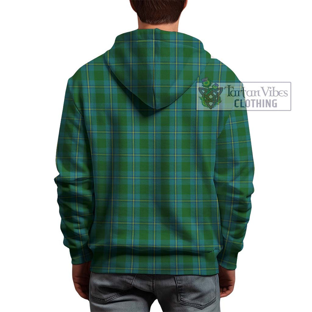 Irvine of Bonshaw Tartan Hoodie with Family Crest DNA In Me Style - Tartanvibesclothing Shop