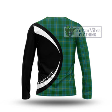 Irvine of Bonshaw Tartan Long Sleeve T-Shirt with Family Crest Circle Style