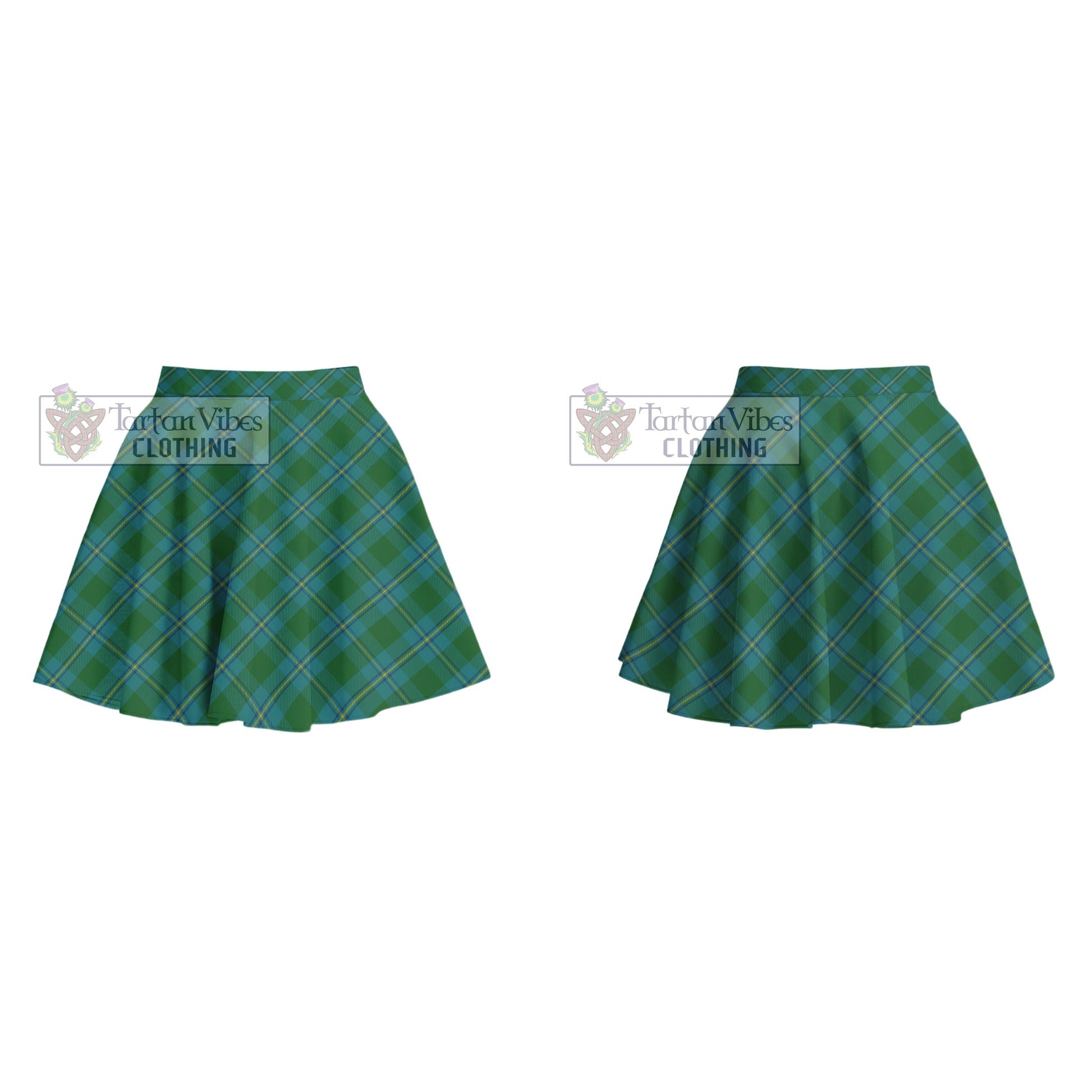 Tartan Vibes Clothing Irvine of Bonshaw Tartan Women's Plated Mini Skirt