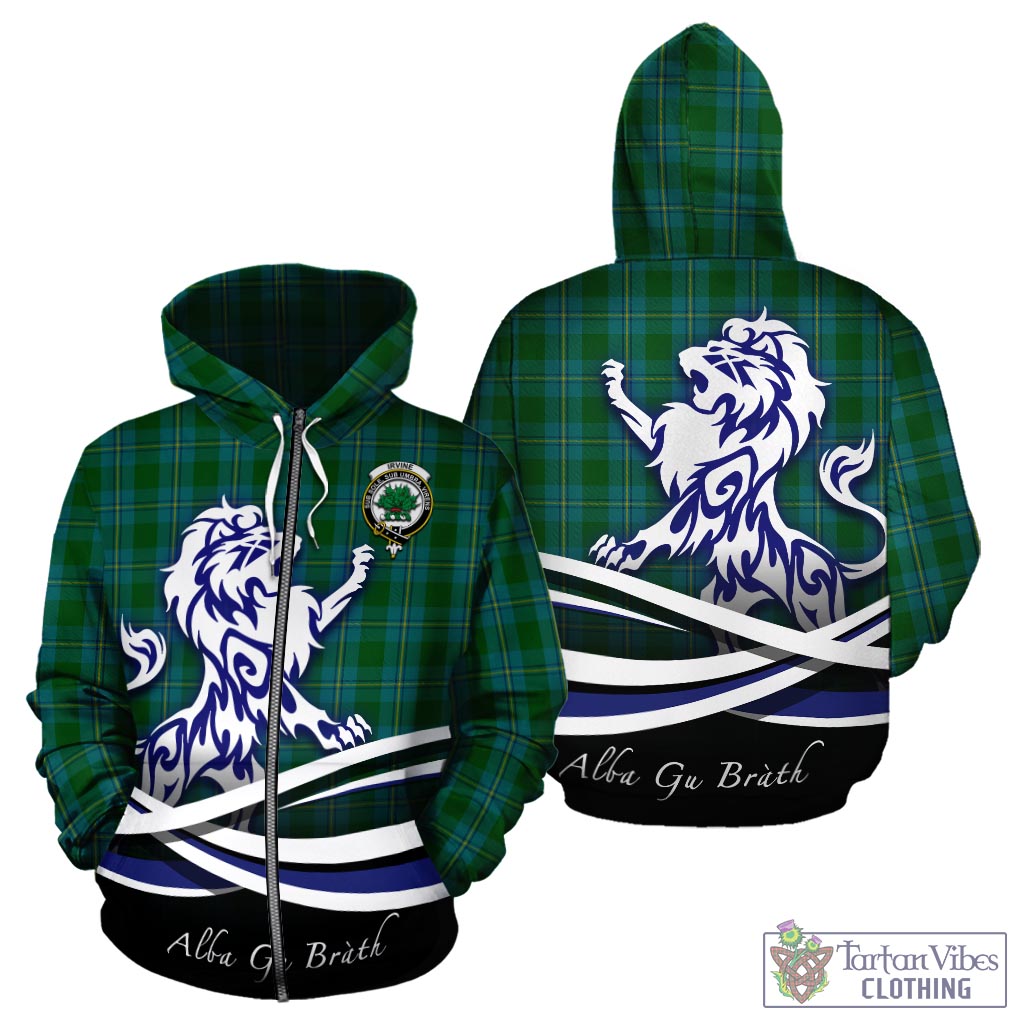 irvine-of-bonshaw-tartan-hoodie-with-alba-gu-brath-regal-lion-emblem