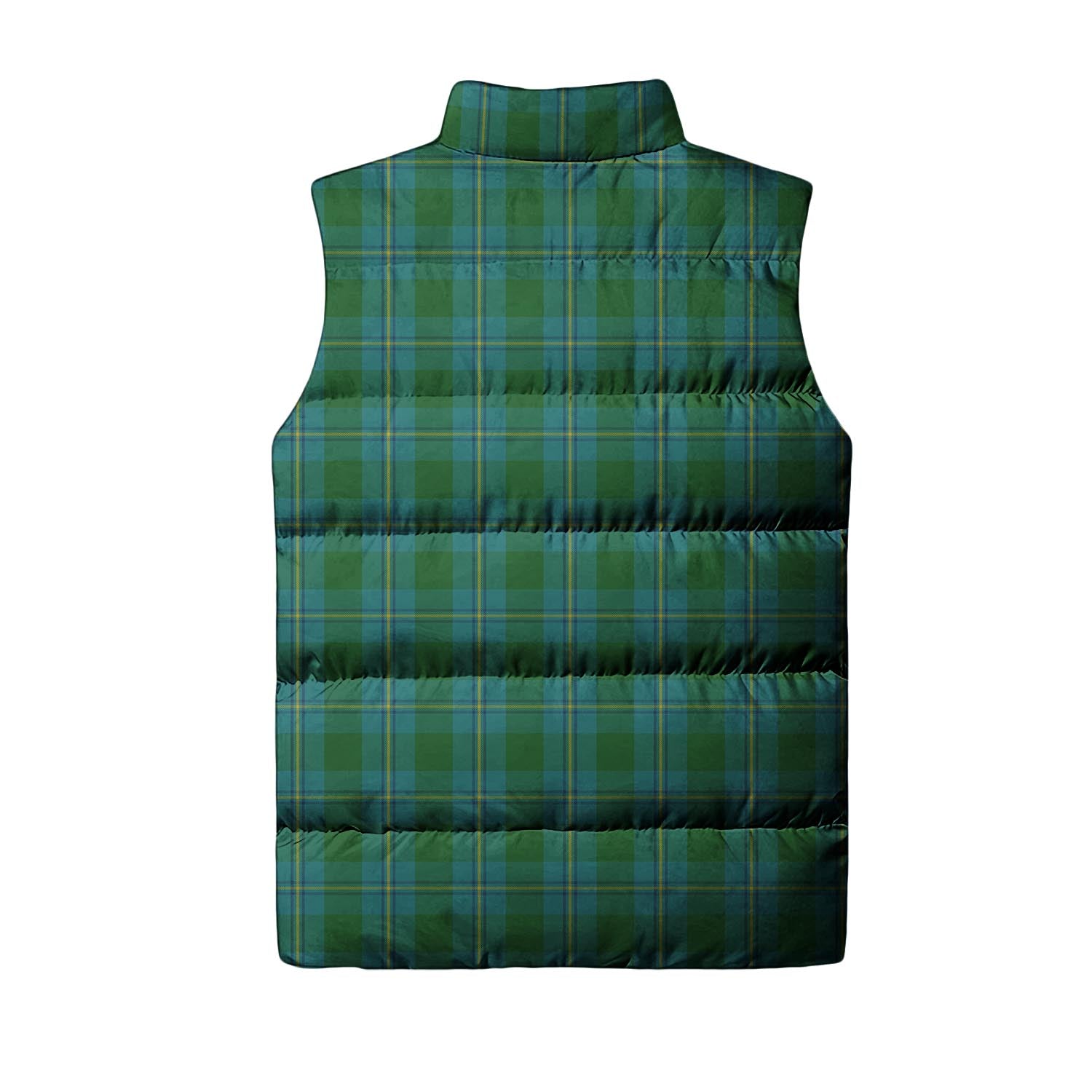 Irvine of Bonshaw Tartan Sleeveless Puffer Jacket with Family Crest - Tartanvibesclothing