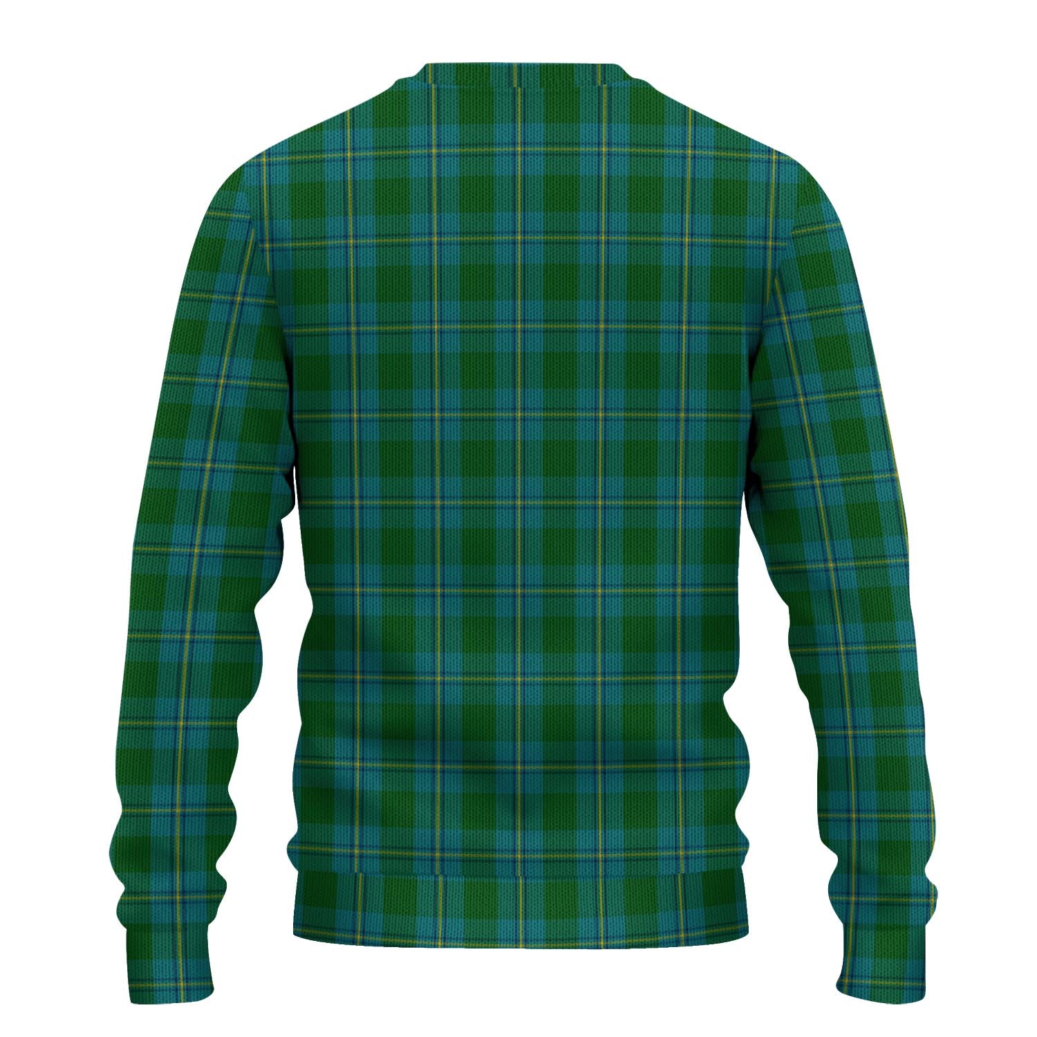 Irvine of Bonshaw Tartan Knitted Sweater with Family Crest - Tartanvibesclothing