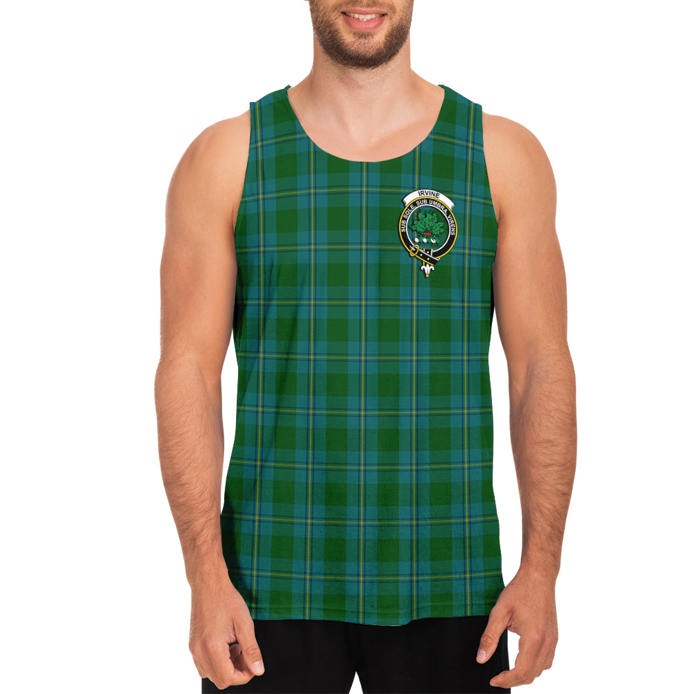 irvine-of-bonshaw-tartan-mens-tank-top-with-family-crest