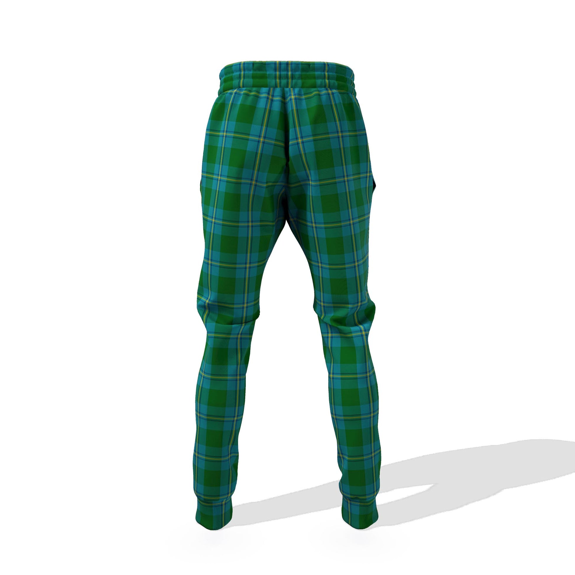 Irvine of Bonshaw Tartan Joggers Pants with Family Crest 6XL - Tartan Vibes Clothing