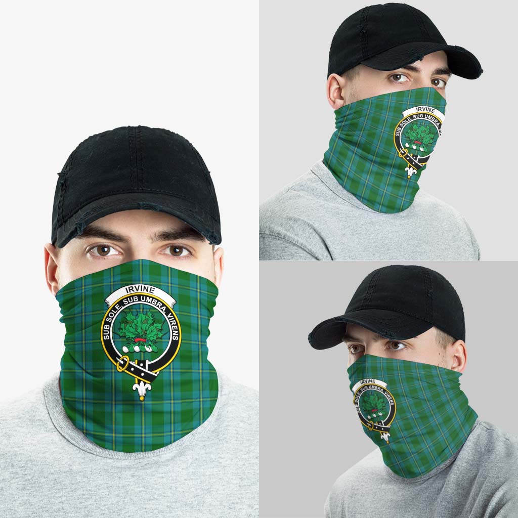 Irvine of Bonshaw Tartan Neck Gaiters, Tartan Bandanas, Tartan Head Band with Family Crest