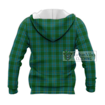 Irvine of Bonshaw Tartan Knitted Hoodie with Family Crest DNA In Me Style