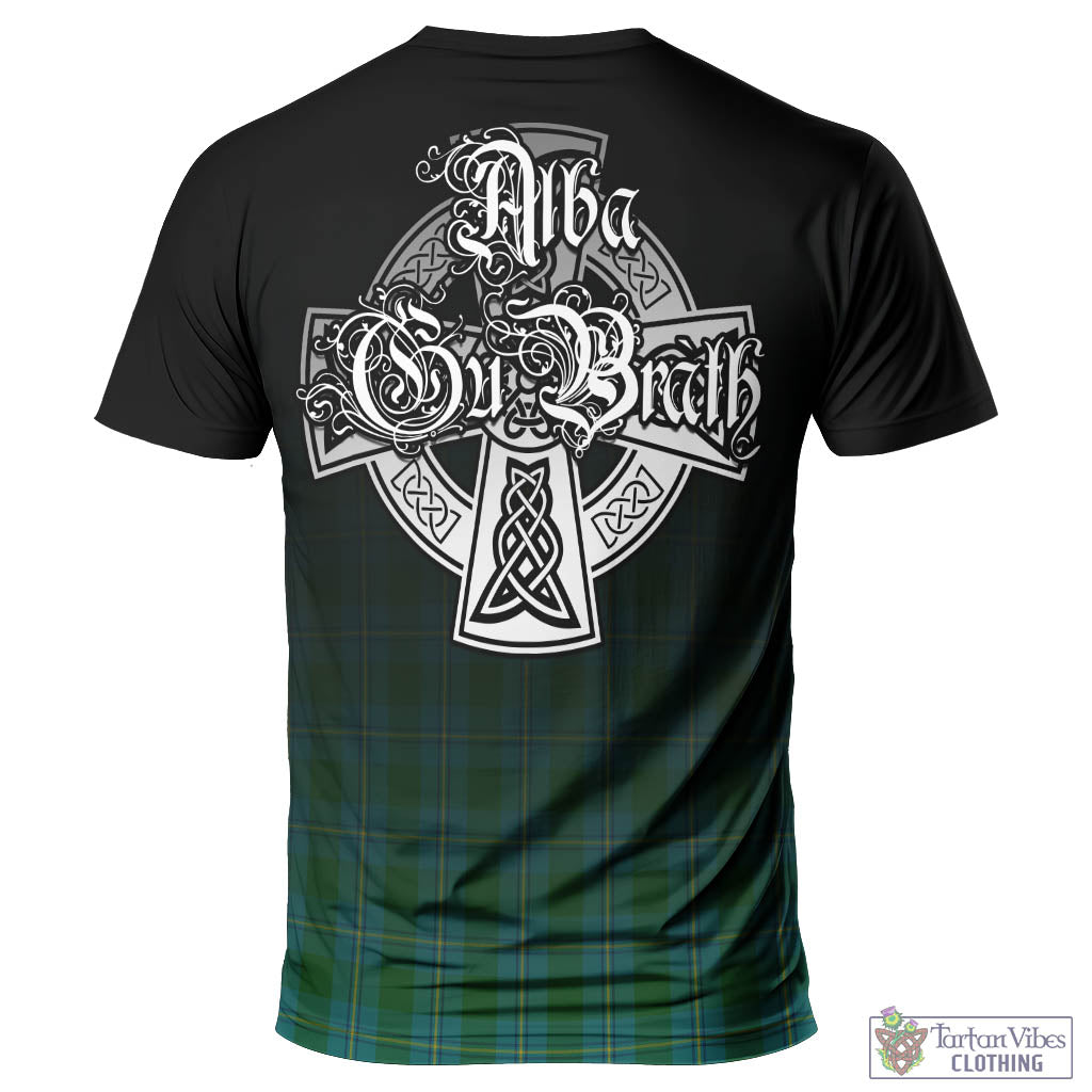 Tartan Vibes Clothing Irvine of Bonshaw Tartan T-Shirt Featuring Alba Gu Brath Family Crest Celtic Inspired