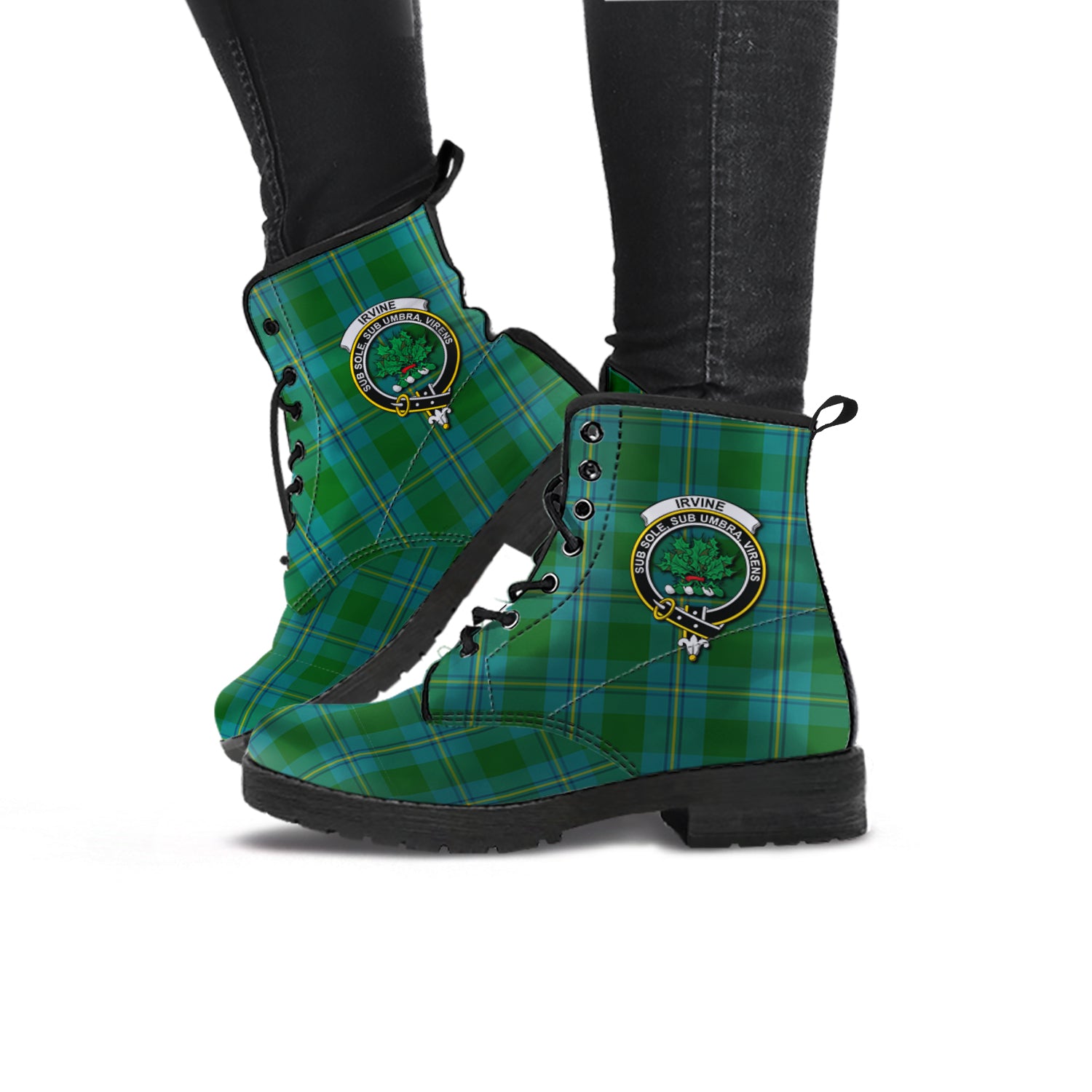 irvine-of-bonshaw-tartan-leather-boots-with-family-crest