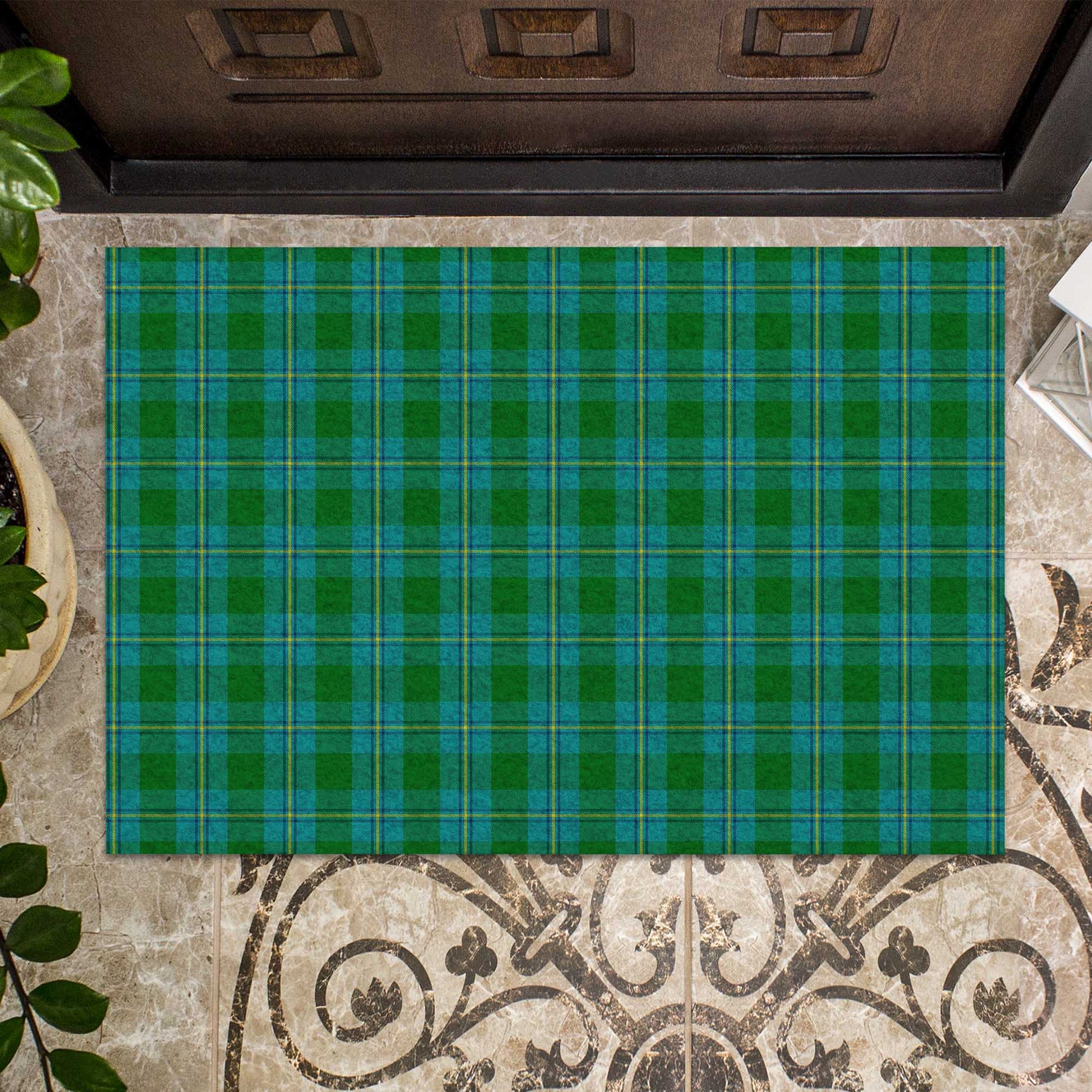 Irvine of Bonshaw Tartan Door Mat - Tartanvibesclothing