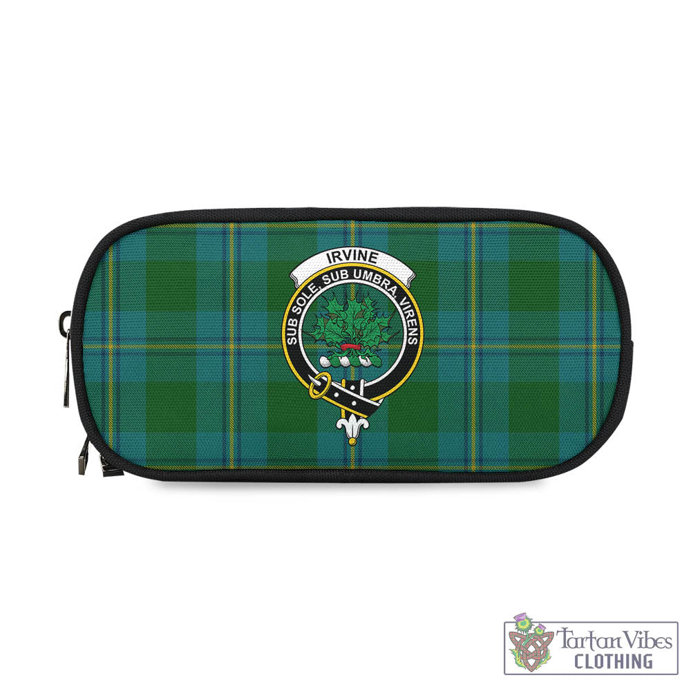 Tartan Vibes Clothing Irvine of Bonshaw Tartan Pen and Pencil Case with Family Crest