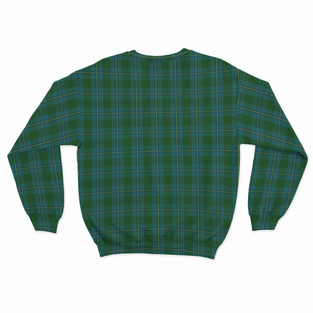 Irvine of Bonshaw Tartan Sweatshirt with Family Crest - Tartan Vibes Clothing