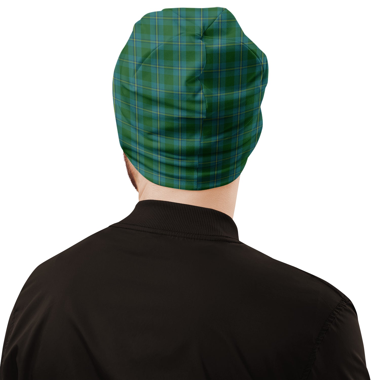 Irvine of Bonshaw Tartan Beanies Hat with Family Crest - Tartan Vibes Clothing