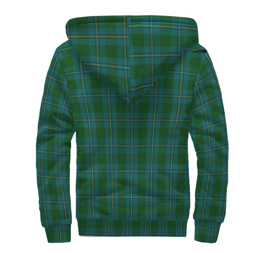 irvine-of-bonshaw-tartan-sherpa-hoodie-with-family-crest