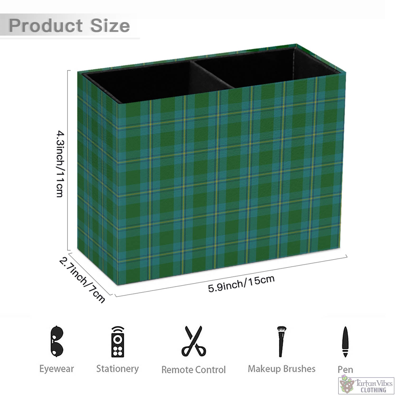 Tartan Vibes Clothing Irvine of Bonshaw Tartan Pen Holder