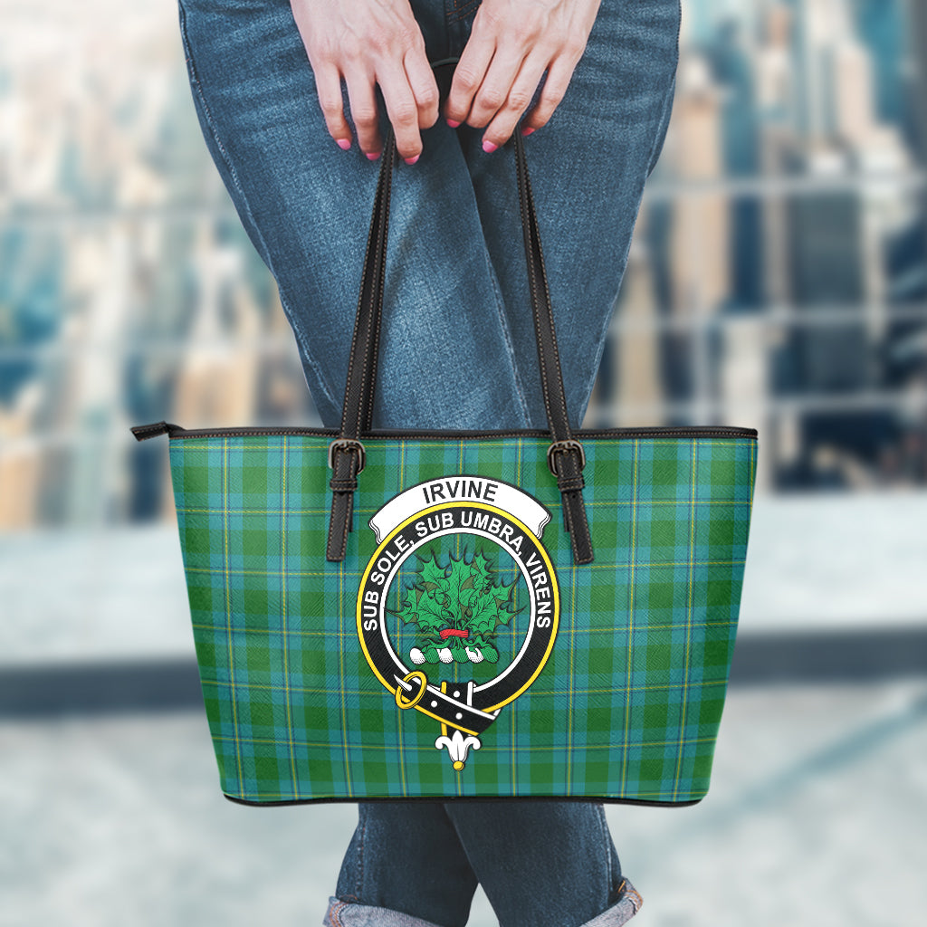 irvine-of-bonshaw-tartan-leather-tote-bag-with-family-crest