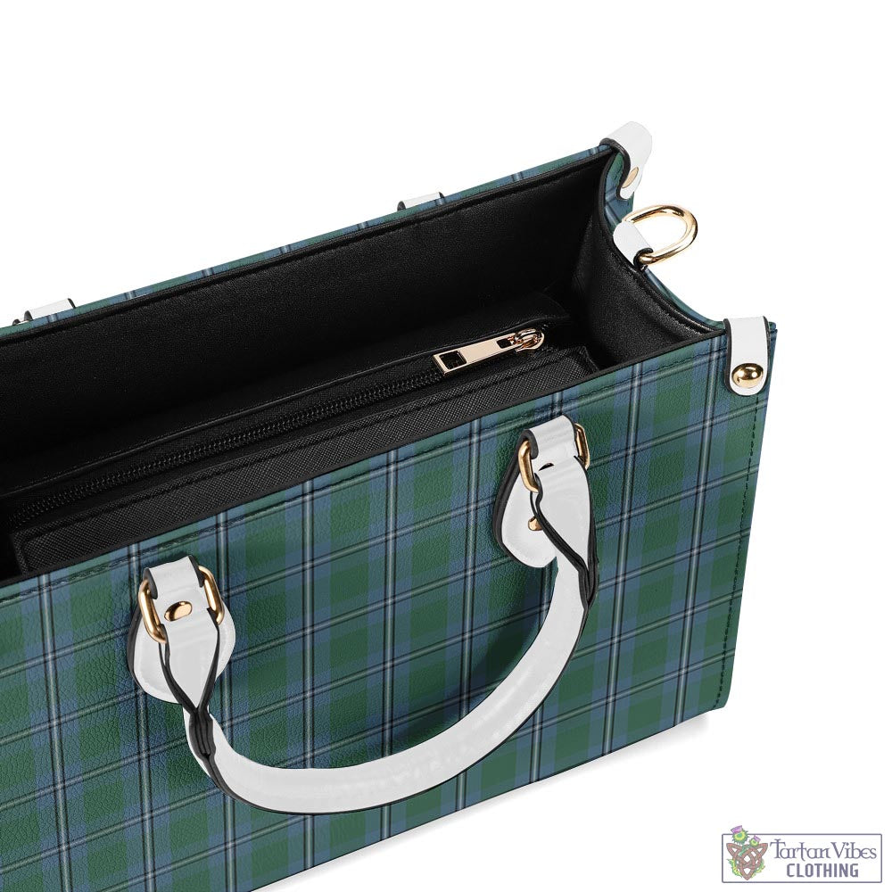 Tartan Vibes Clothing Irvine of Drum Tartan Luxury Leather Handbags