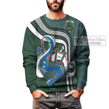 Irvine of Drum Tartan Sweatshirt with Epic Bagpipe Style