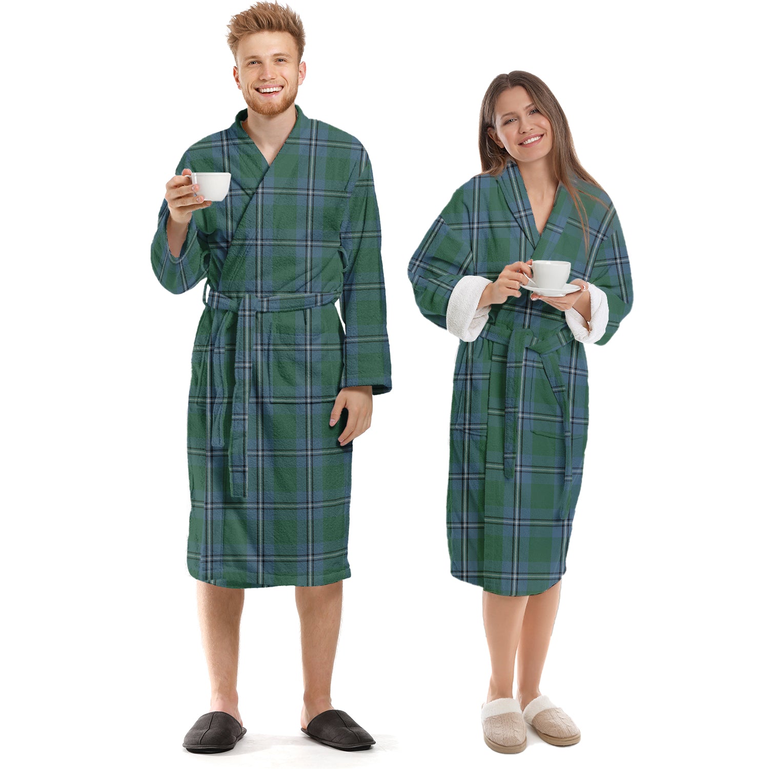 Irvine of Drum Tartan Bathrobe Unisex S - Tartan Vibes Clothing