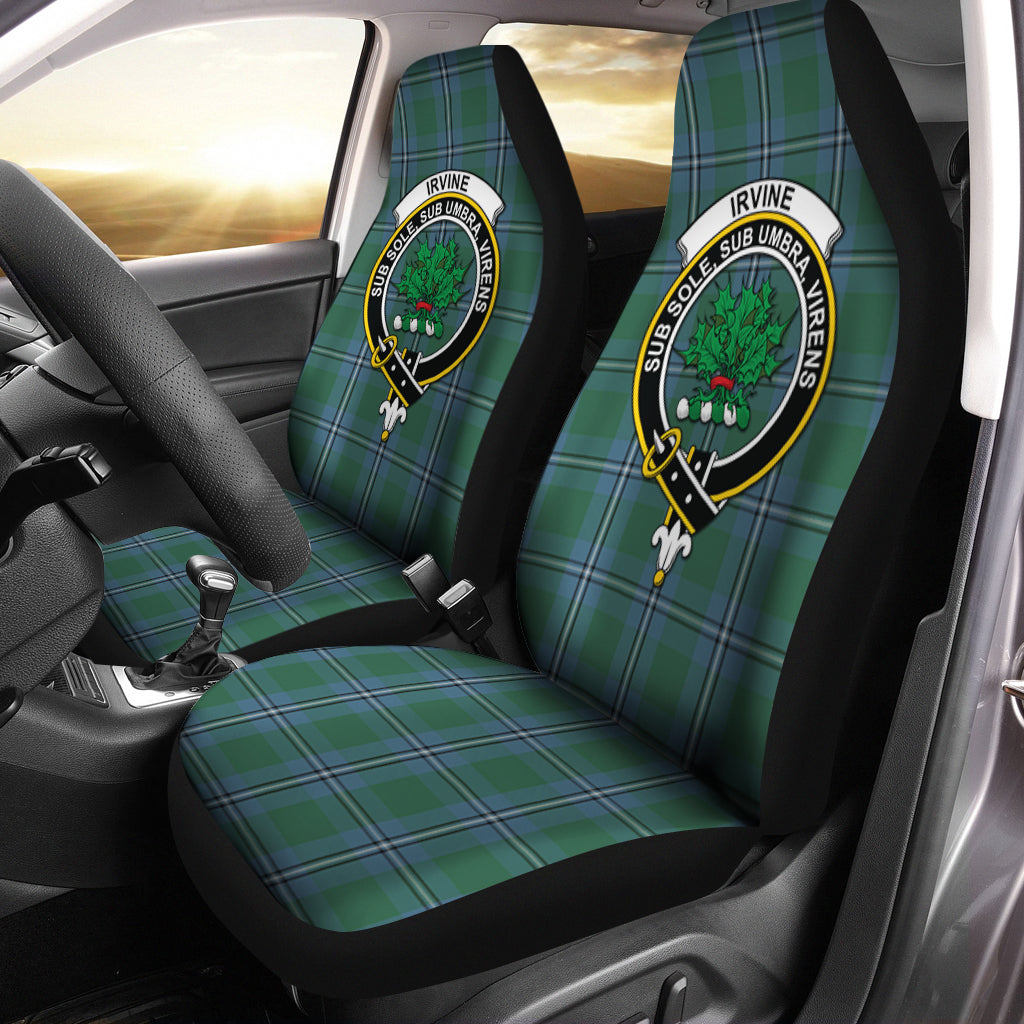 Irvine of Drum Tartan Car Seat Cover with Family Crest One Size - Tartanvibesclothing