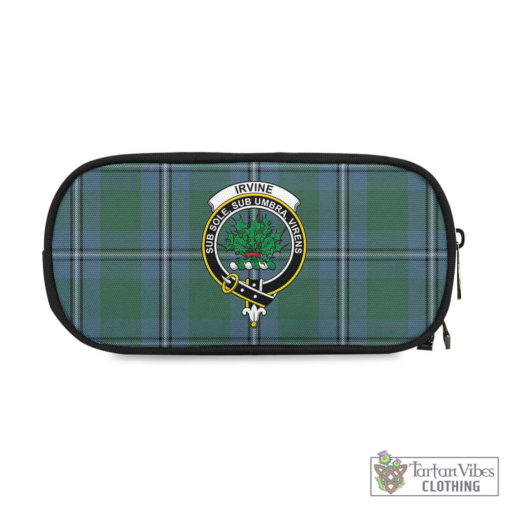 Tartan Vibes Clothing Irvine of Drum Tartan Pen and Pencil Case with Family Crest