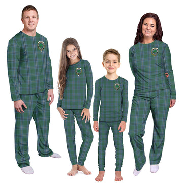 Irvine of Drum Tartan Pajamas Family Set with Family Crest