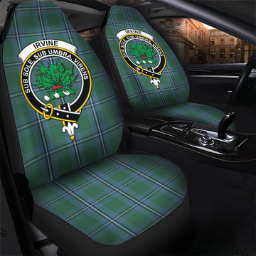 Irvine of Drum Tartan Car Seat Cover with Family Crest