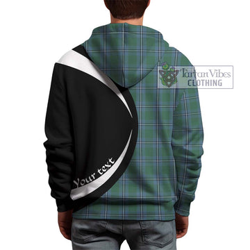 Irvine of Drum Tartan Hoodie with Family Crest Circle Style