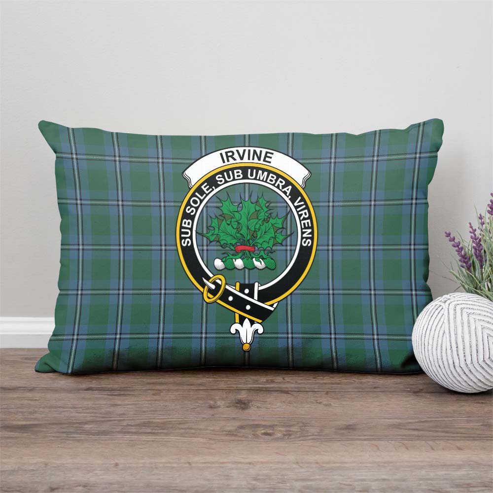 Irvine of Drum Tartan Pillow Cover with Family Crest Rectangle Pillow Cover - Tartanvibesclothing