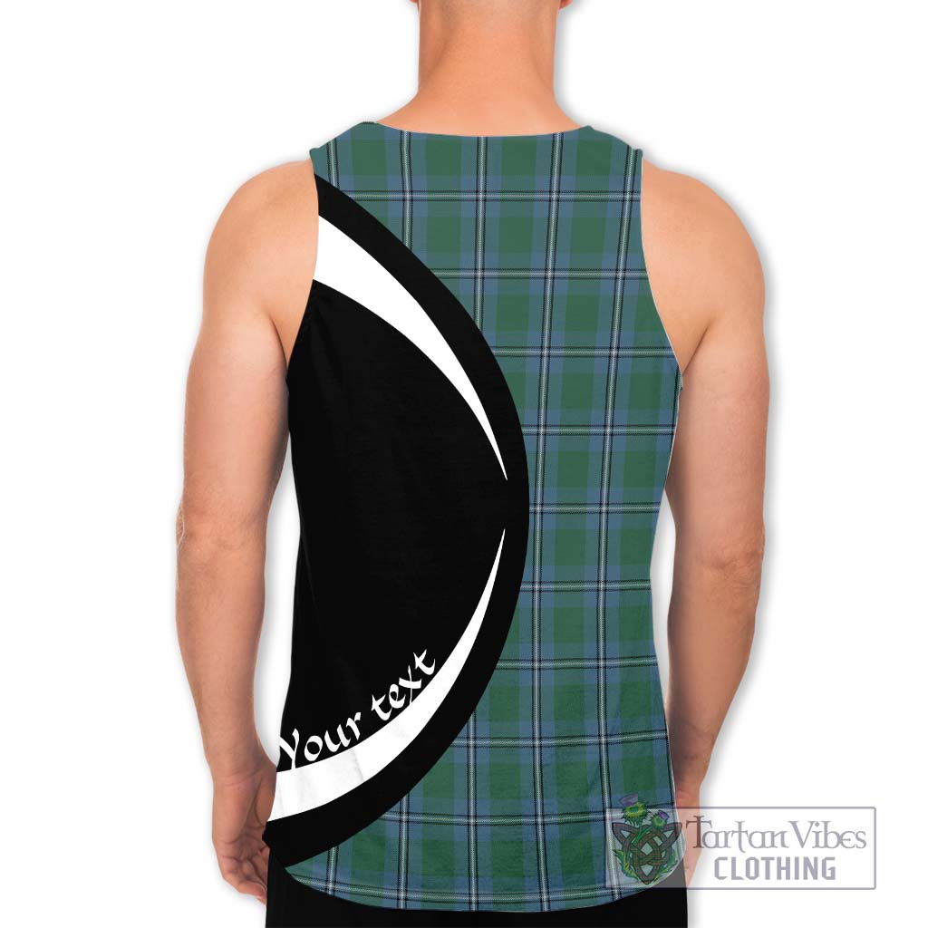 Irvine of Drum Tartan Men's Tank Top with Family Crest Circle Style - Tartan Vibes Clothing