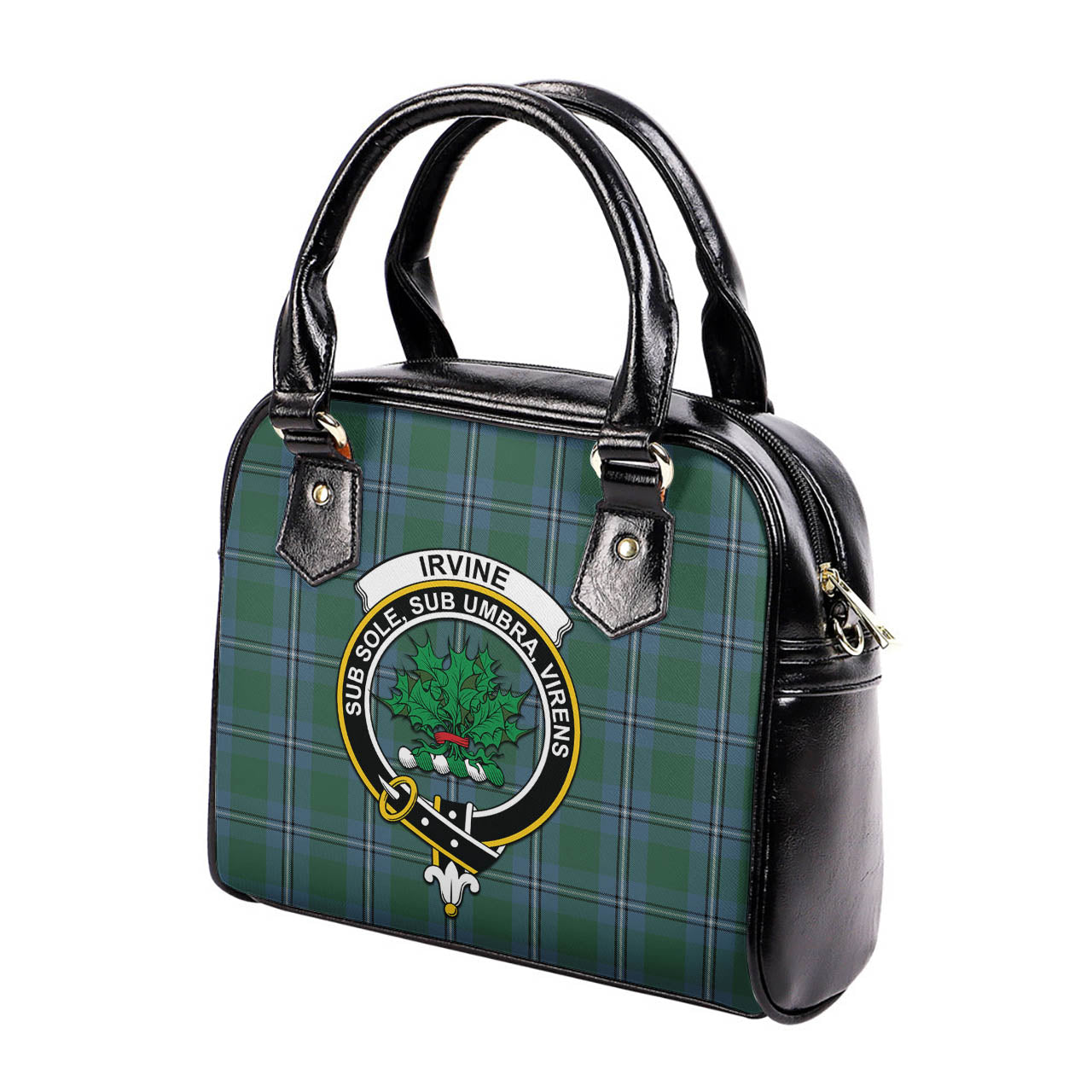 Irvine of Drum Tartan Shoulder Handbags with Family Crest - Tartanvibesclothing