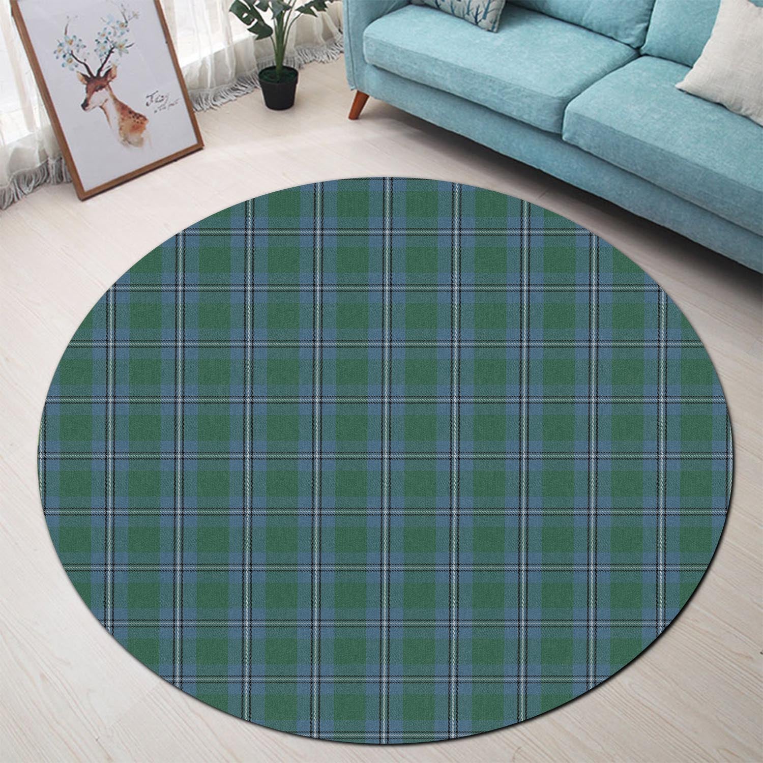 irvine-of-drum-tartan-round-rug