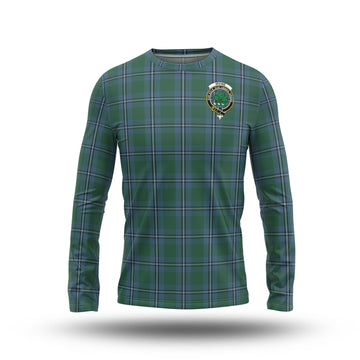 Irvine of Drum Tartan Long Sleeve T-Shirt with Family Crest