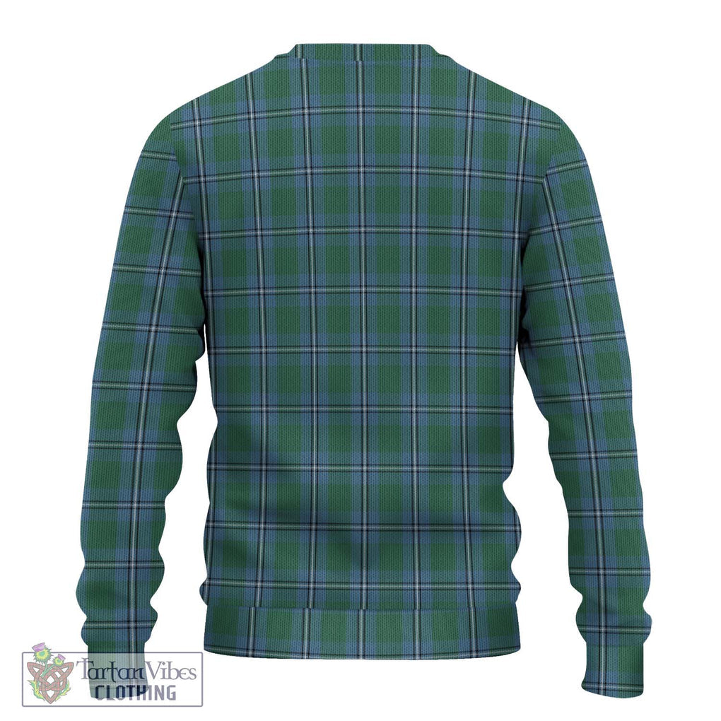 Irvine of Drum Tartan Knitted Sweater with Family Crest DNA In Me Style - Tartanvibesclothing Shop