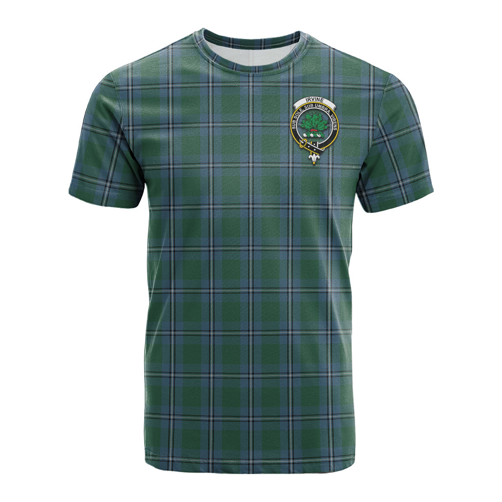 Irvine of Drum Tartan T-Shirt with Family Crest - Tartan Vibes Clothing