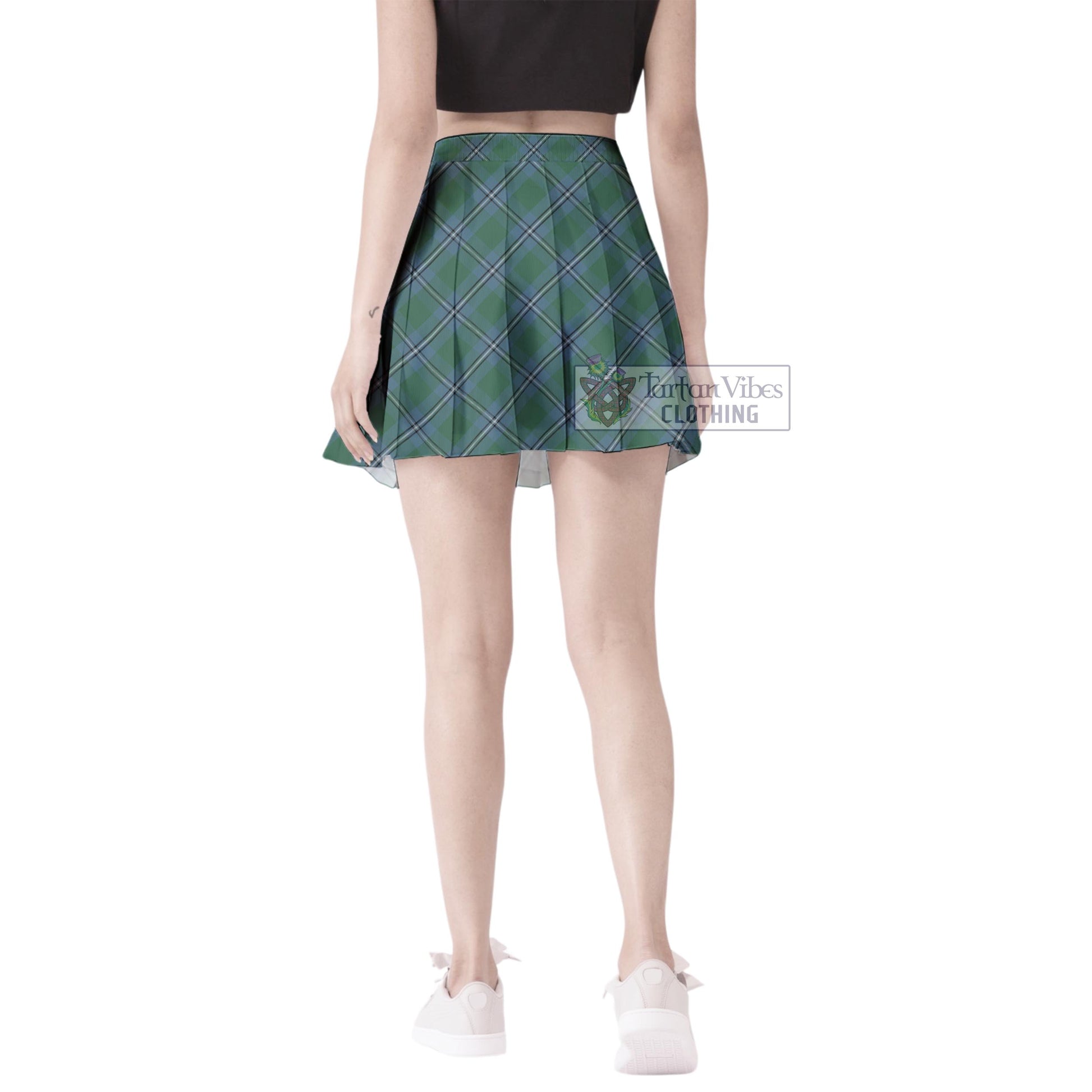 Tartan Vibes Clothing Irvine of Drum Tartan Women's Plated Mini Skirt