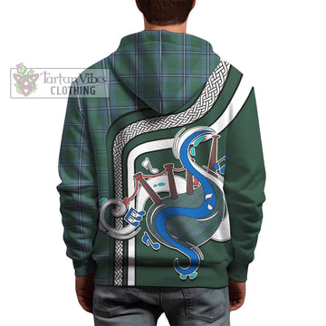 Irvine of Drum Tartan Hoodie with Epic Bagpipe Style