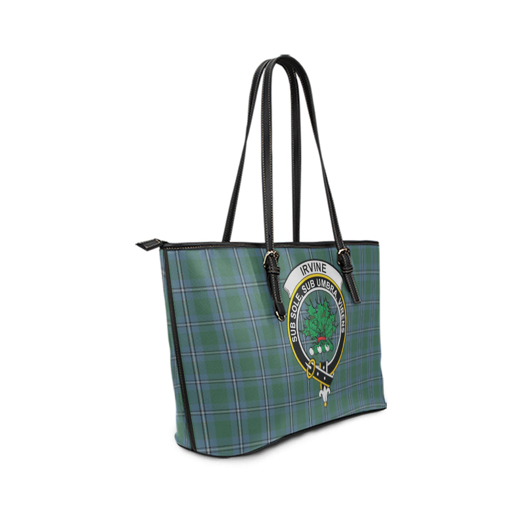 irvine-of-drum-tartan-leather-tote-bag-with-family-crest