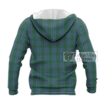 Irvine of Drum Tartan Knitted Hoodie with Family Crest DNA In Me Style