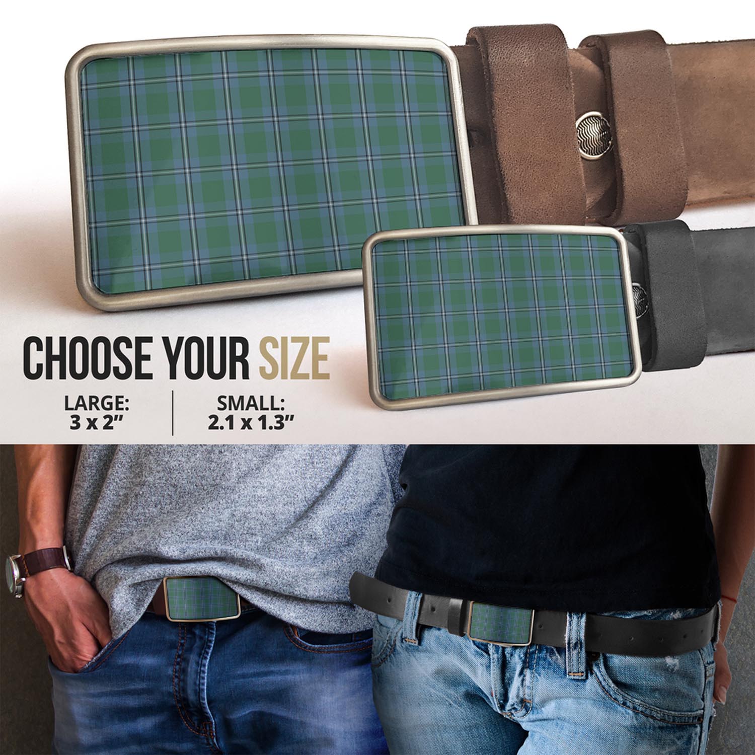 Irvine of Drum Tartan Belt Buckles - Tartan Vibes Clothing