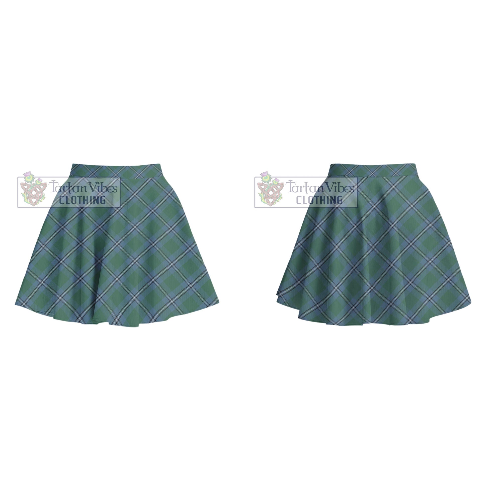 Tartan Vibes Clothing Irvine of Drum Tartan Women's Plated Mini Skirt