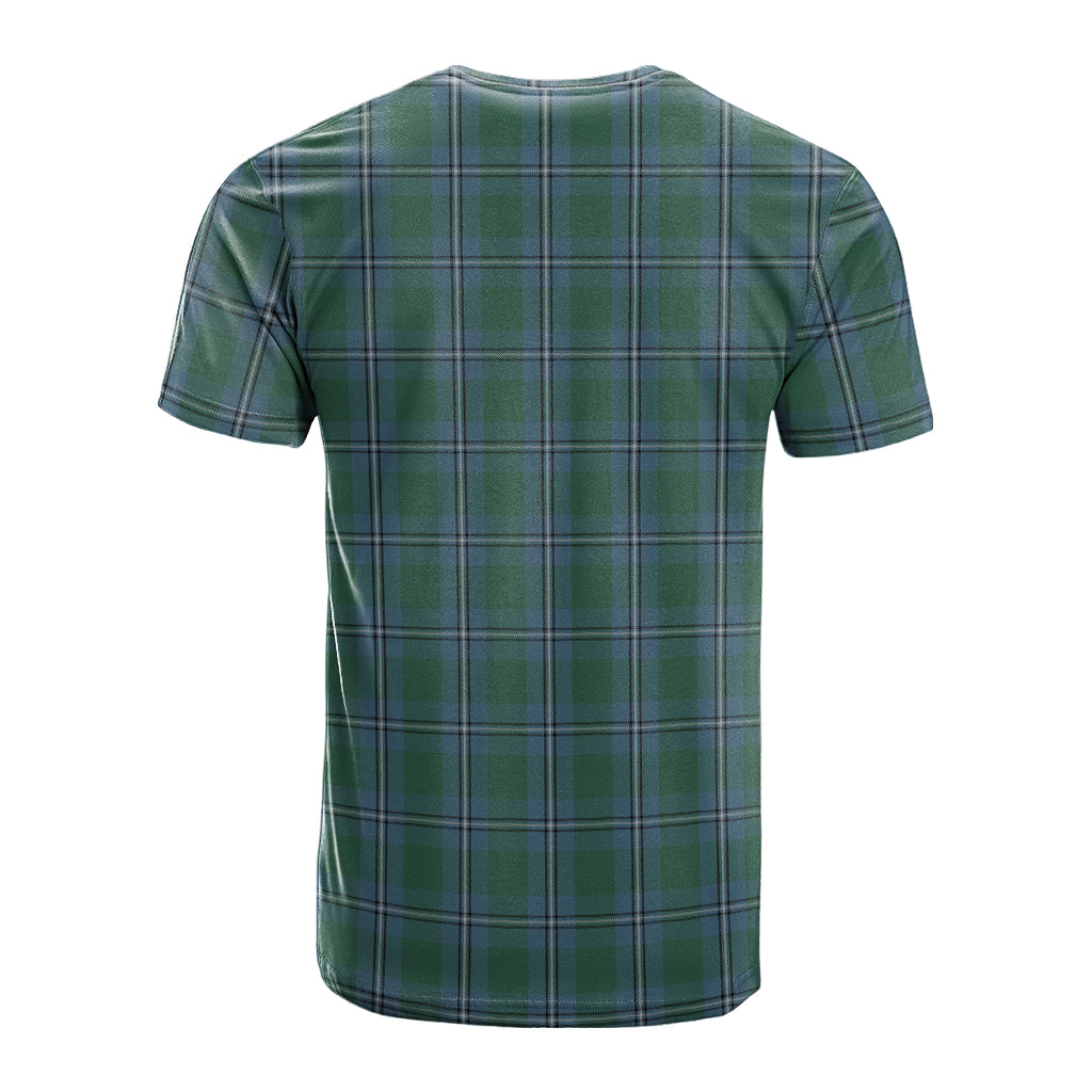 Irvine of Drum Tartan T-Shirt with Family Crest - Tartan Vibes Clothing