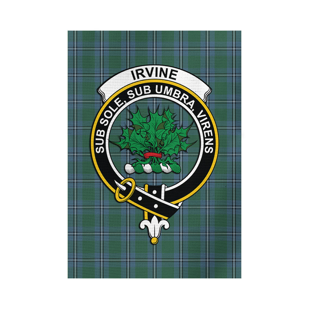 Irvine of Drum Tartan Flag with Family Crest - Tartan Vibes Clothing